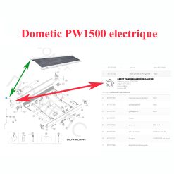 Alternative view of Capot gauche pour store électrique Dometic PW1500, PW1750, PR2000
